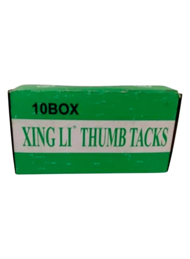 شينج لي دبابيس تثبيت معدنية عريضة للمكتب - 100 قطعة. - Image 2